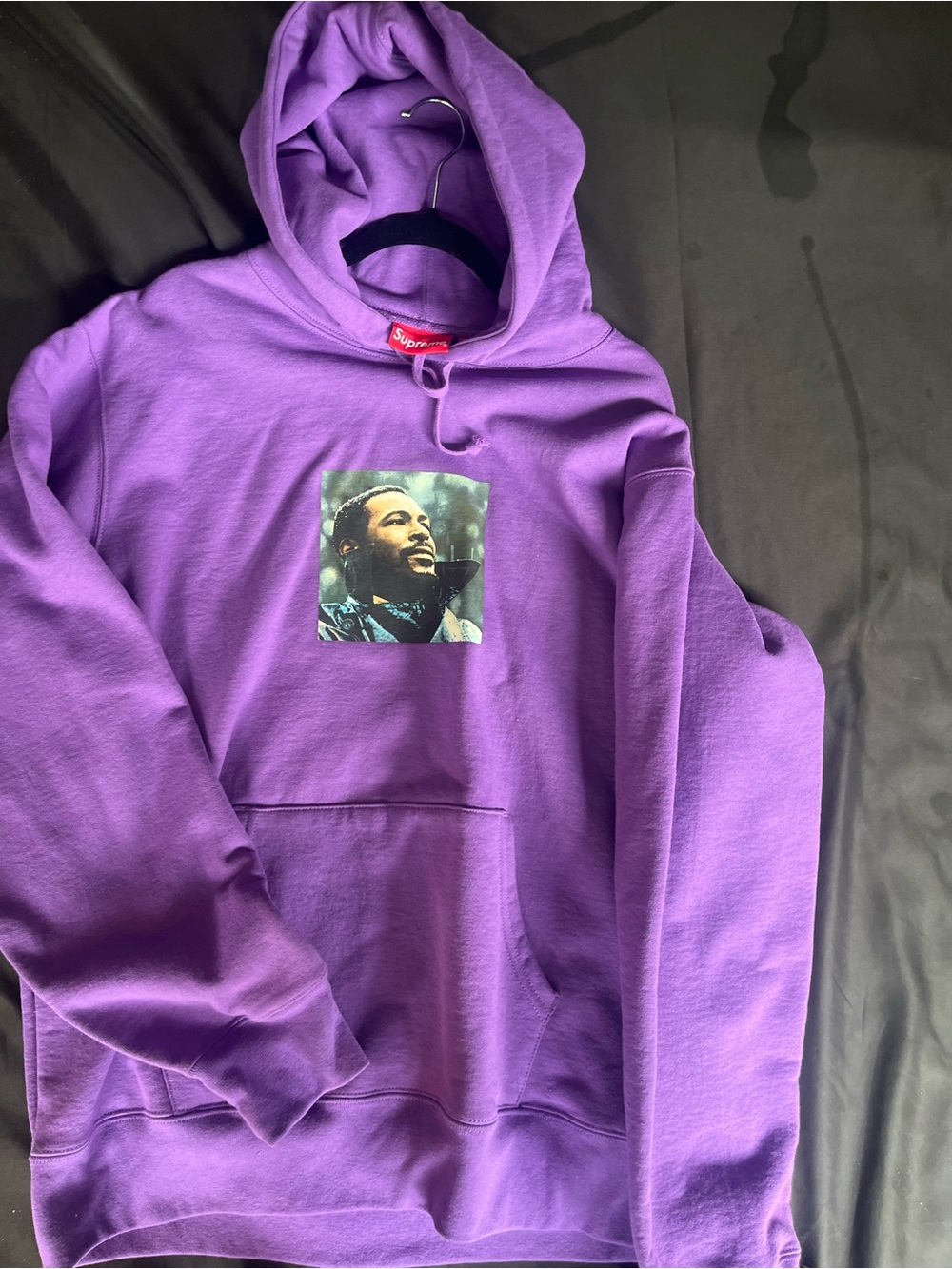 Supreme Purple Portrait Graphic Hoodie - Men's Pullover